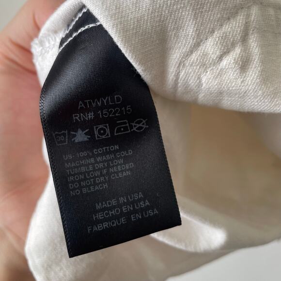 ATWYLD White Station Romper Cotton Size Medium - Picture 7 of 8